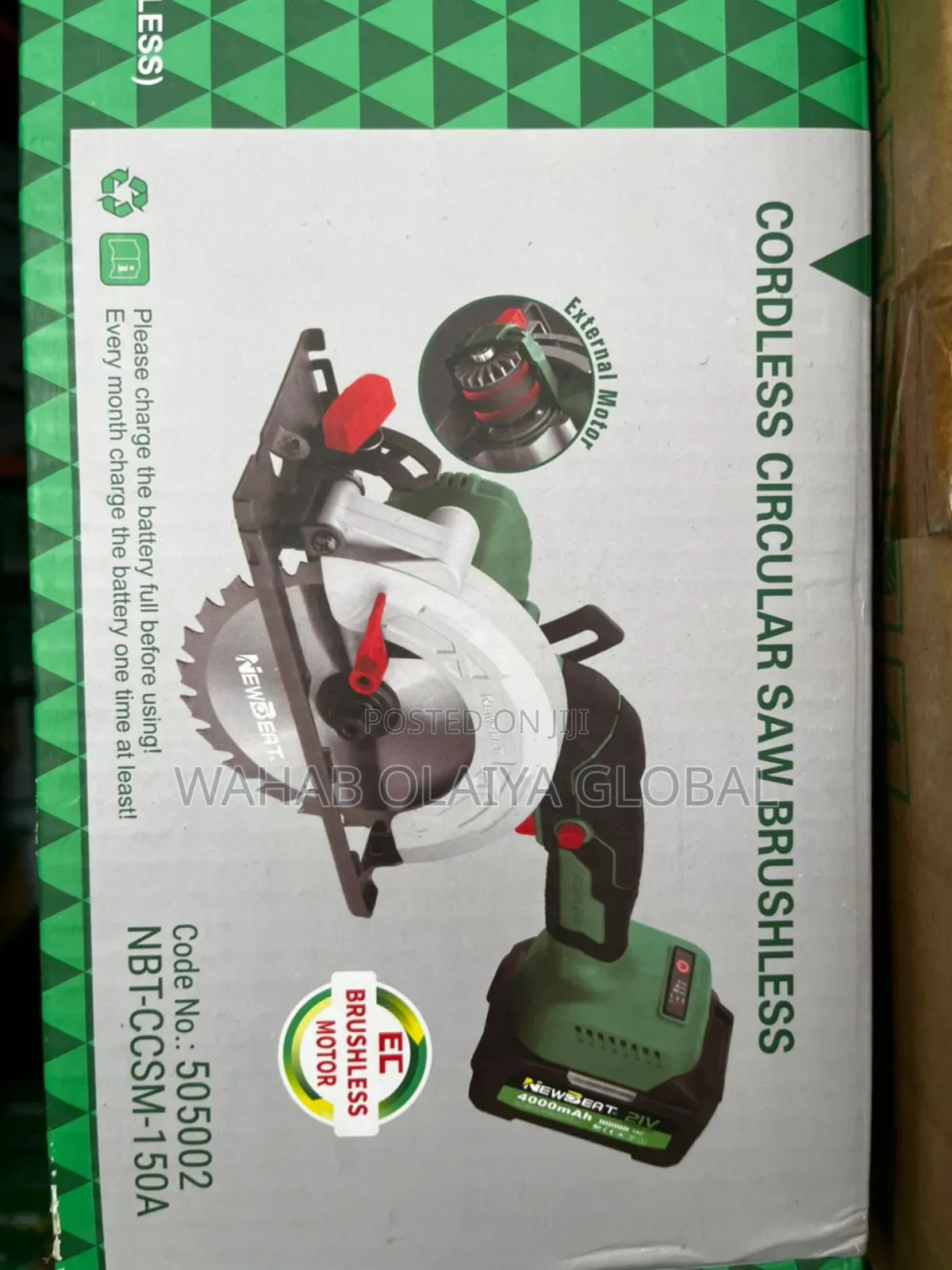 Newbeat 21v Brushless Circular Saw 150mm Kit