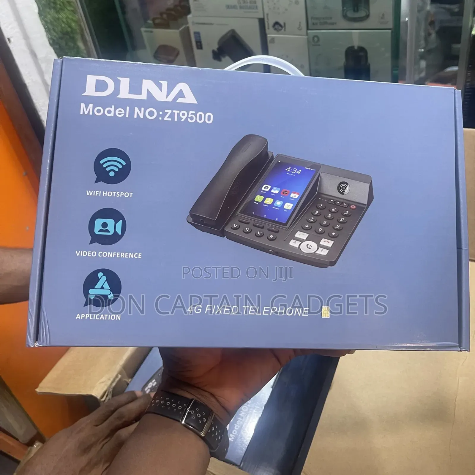 Live Video Calls Android Table Fixed Telephone With 4g Sim Dlna Zt9500
