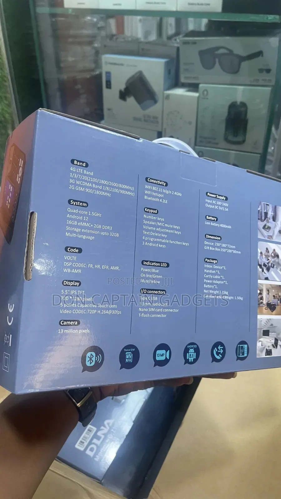 Live Video Calls Android Table Fixed Telephone With 4g Sim Dlna Zt9500