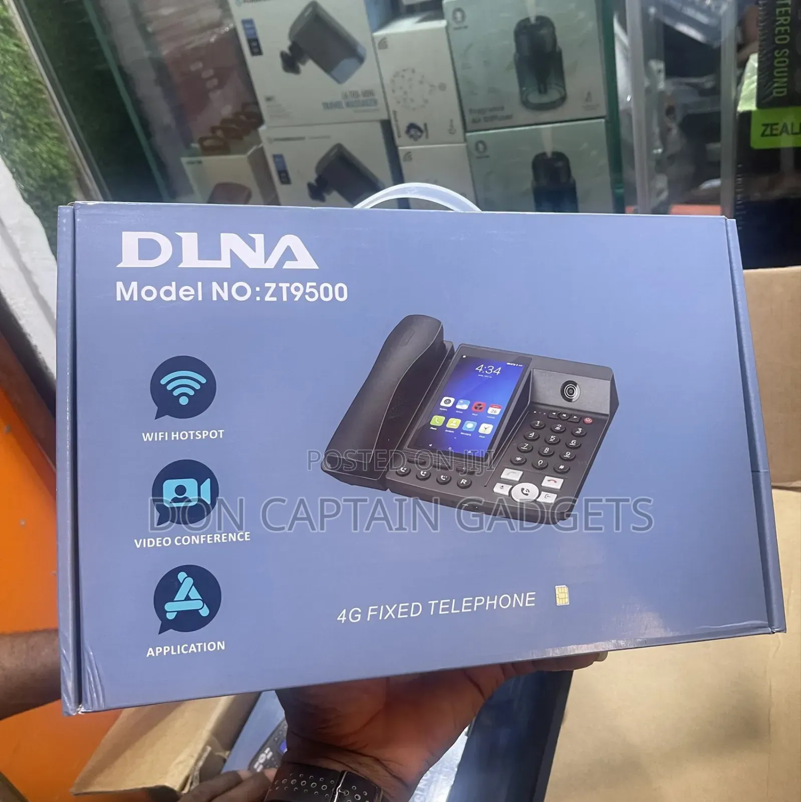 Live Video Calls Android Table Fixed Telephone With 4g Sim Dlna Zt9500