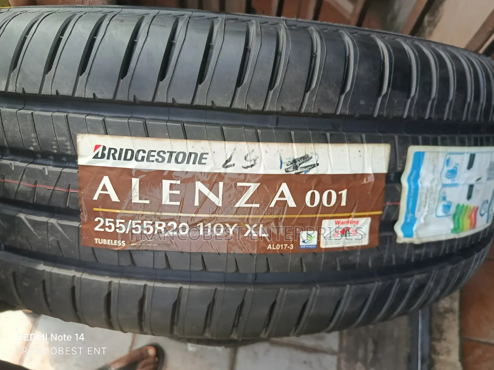 255/55r20 Bridgestone Tyre