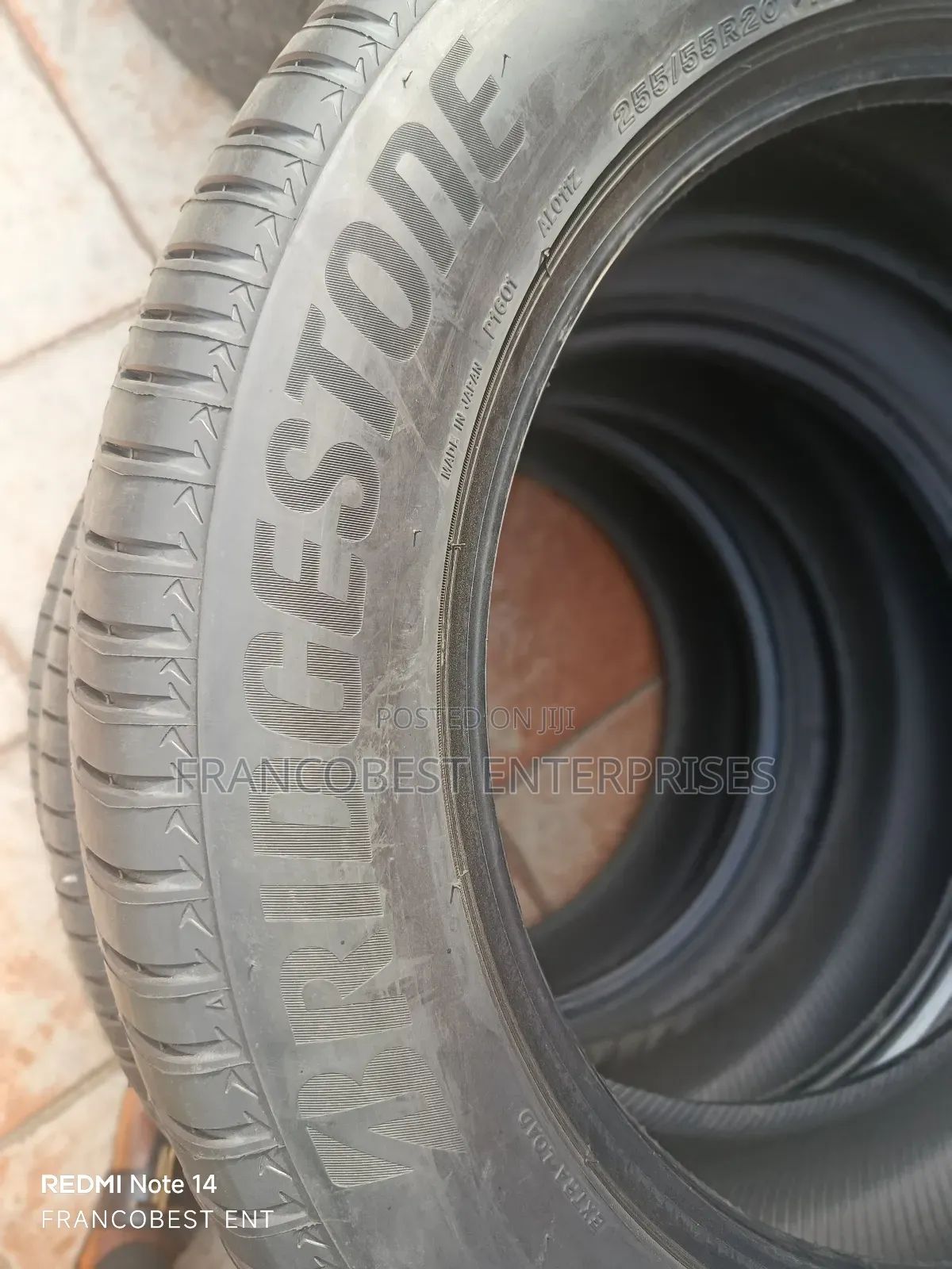 255/55r20 Bridgestone Tyre