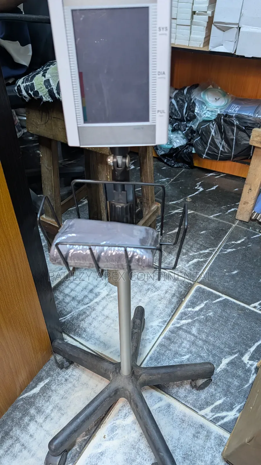 Digital Blood Pressure Machine On Trolley