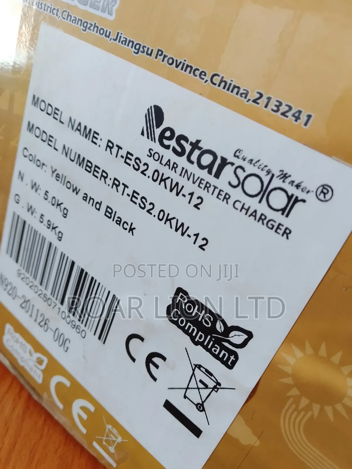 2kva Restarsolar Inverter 12v