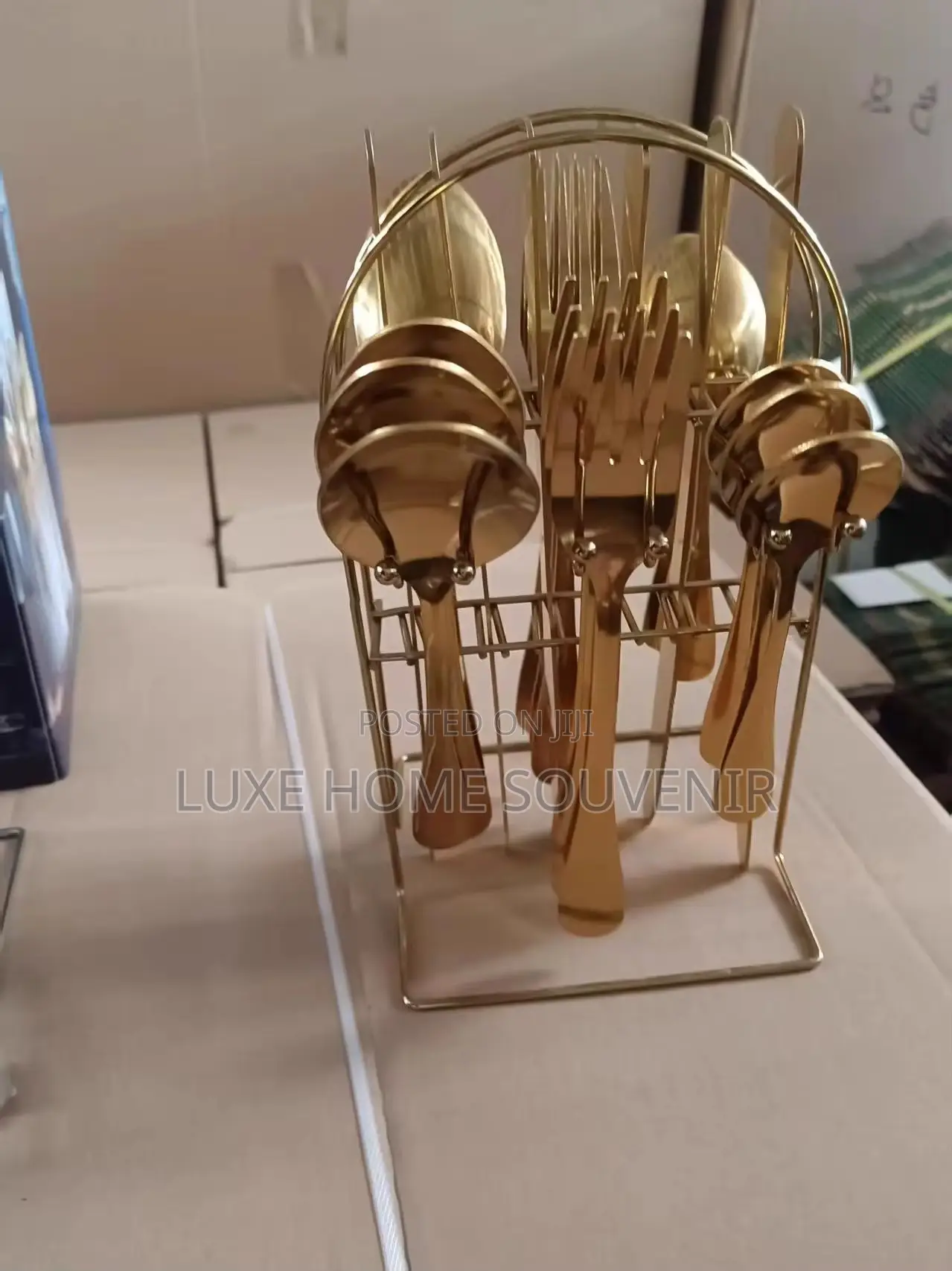 Gold Cutlery Set of Spoon and Folk