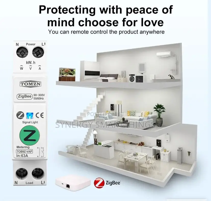 Tuya Zigbee 1pole Breaker 63amps