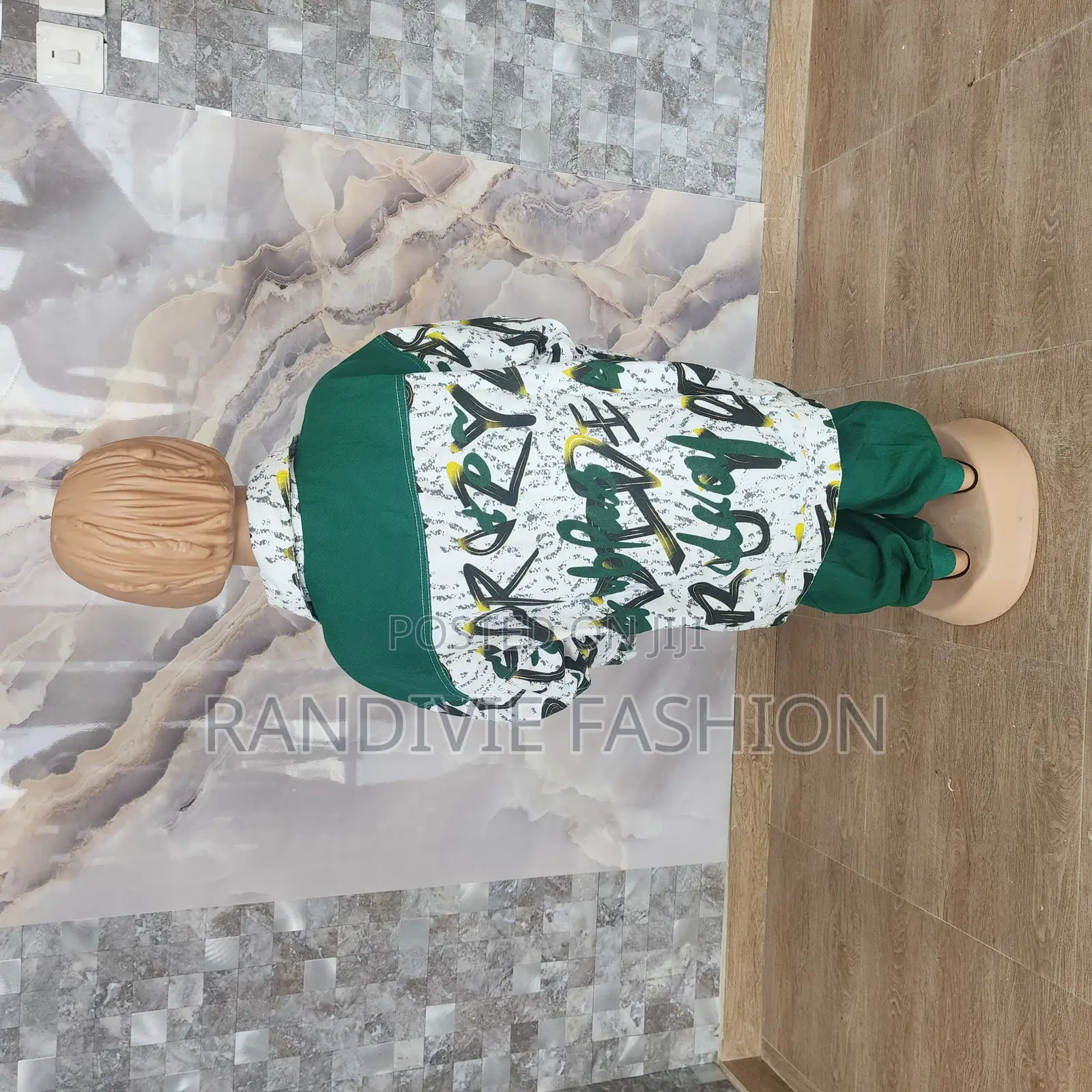 Green Jeans Kid Set [Green]