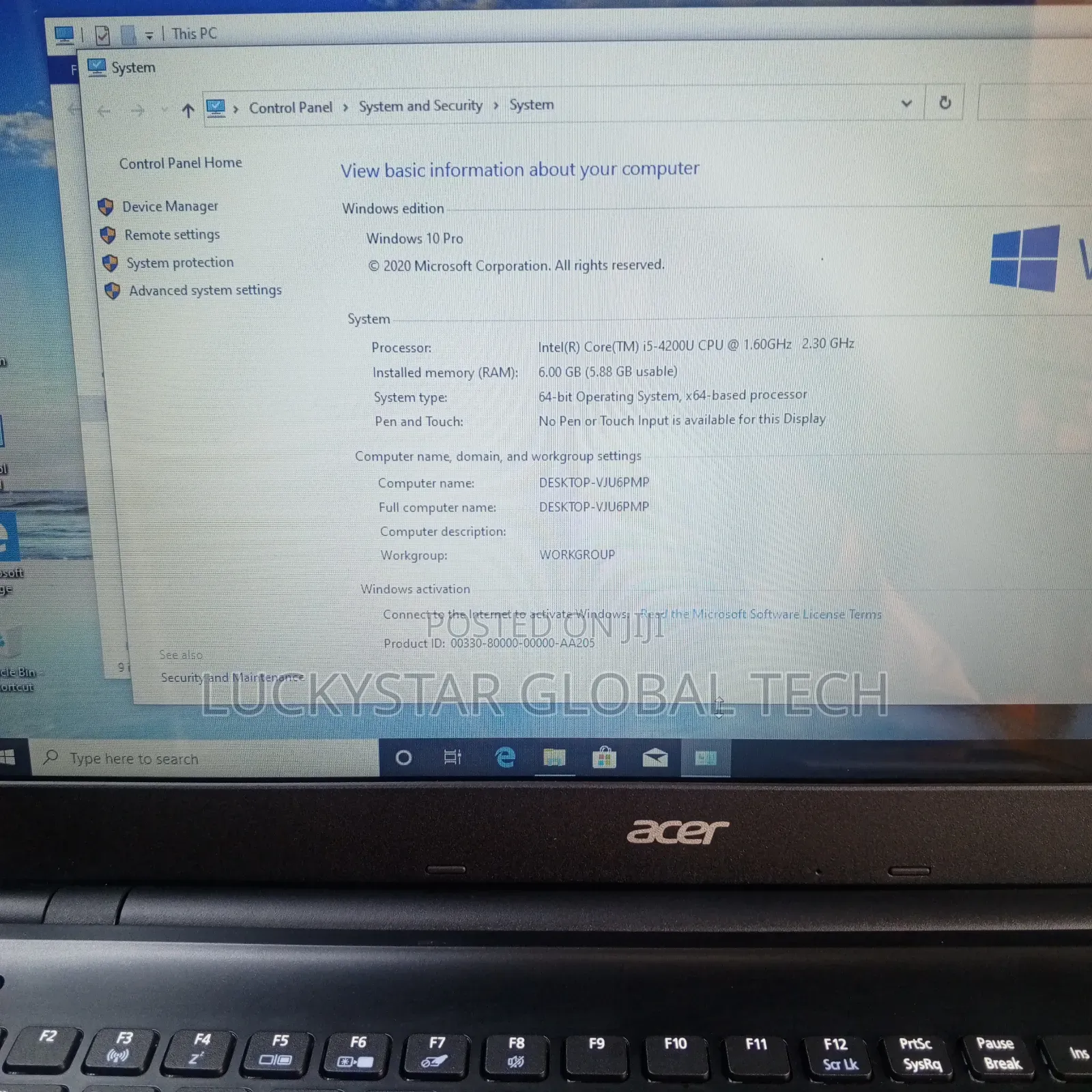 Laptop Acer Aspire E1-572 6GB Intel Core i5 HDD 320GB