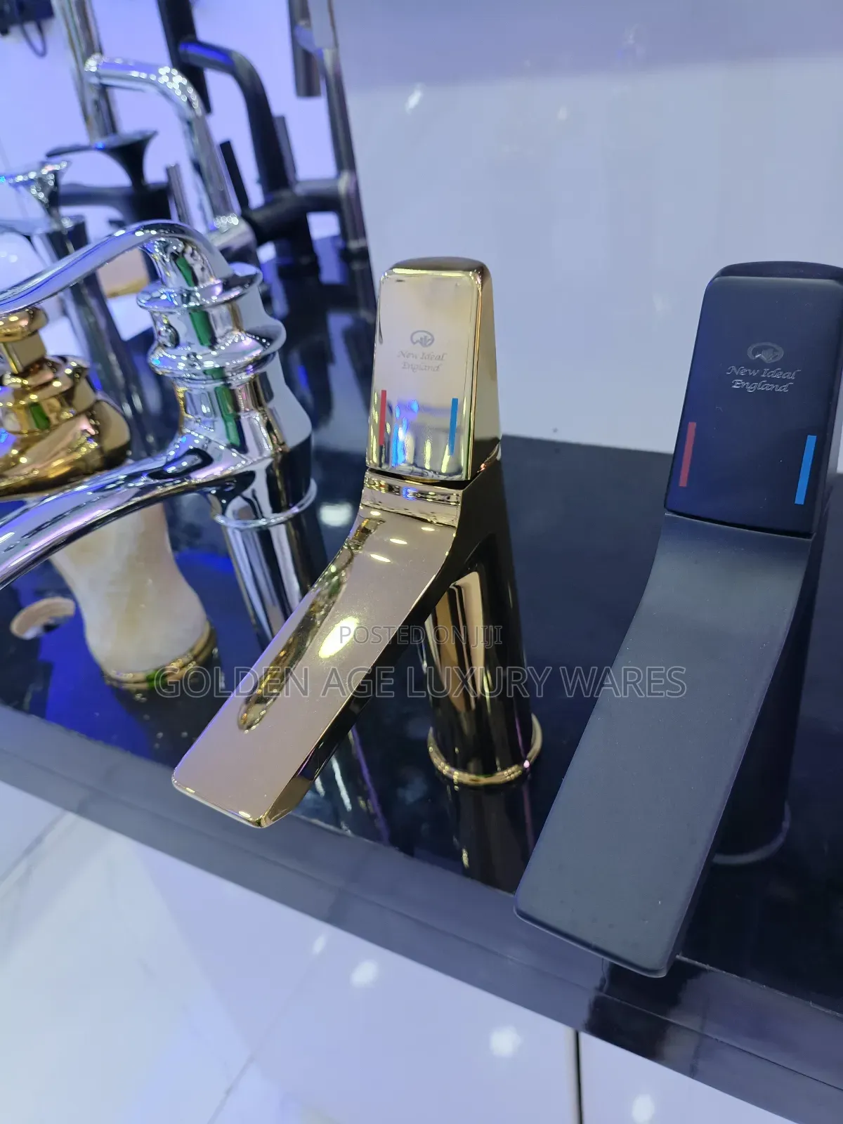 Qbc12 Luxury Gold Basin Mixer Tap