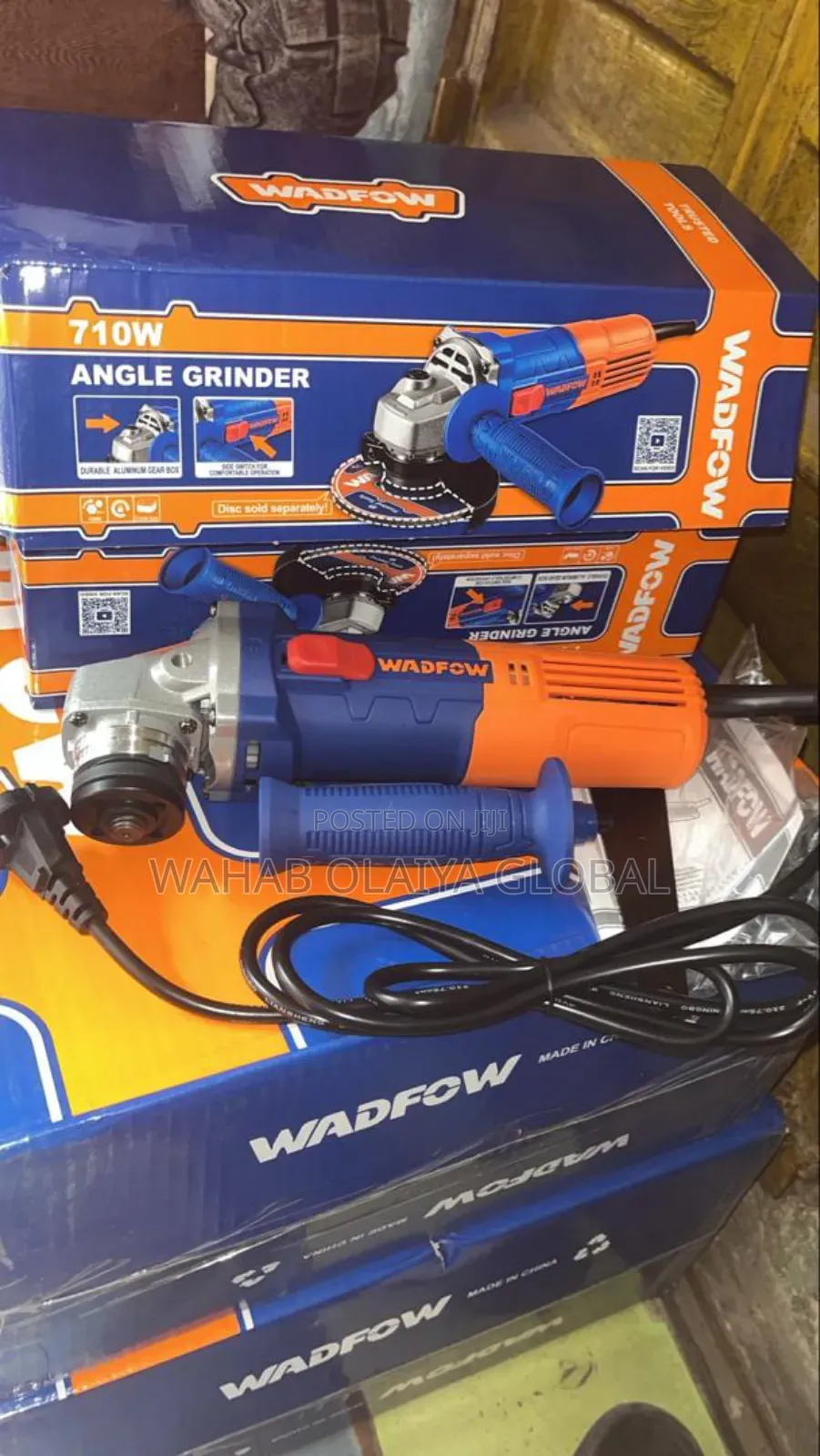 Wadfow 710w Angle Grinder 115mm 12,000rpm