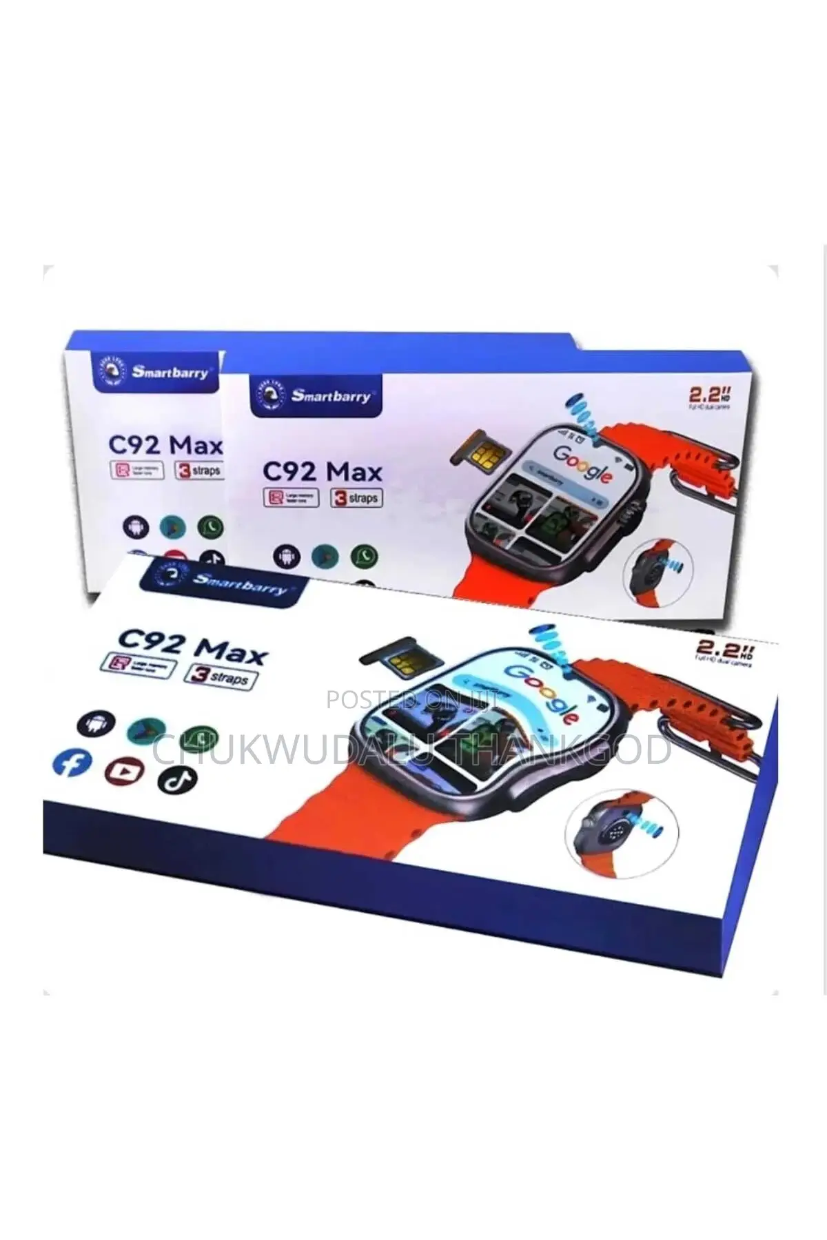 The Smartberry C92 Max Is a 4g-Enabled Android Smartwatch