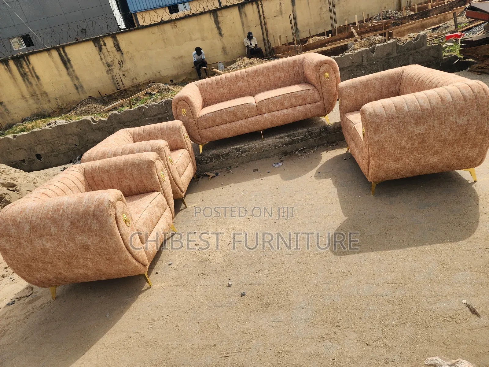 Seven Seaters Upholstery Padded Sofa Couch.