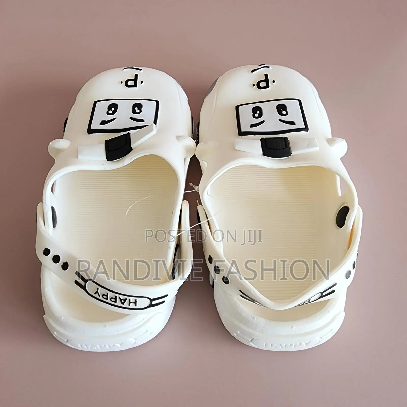 Car PVC Slippers [White]