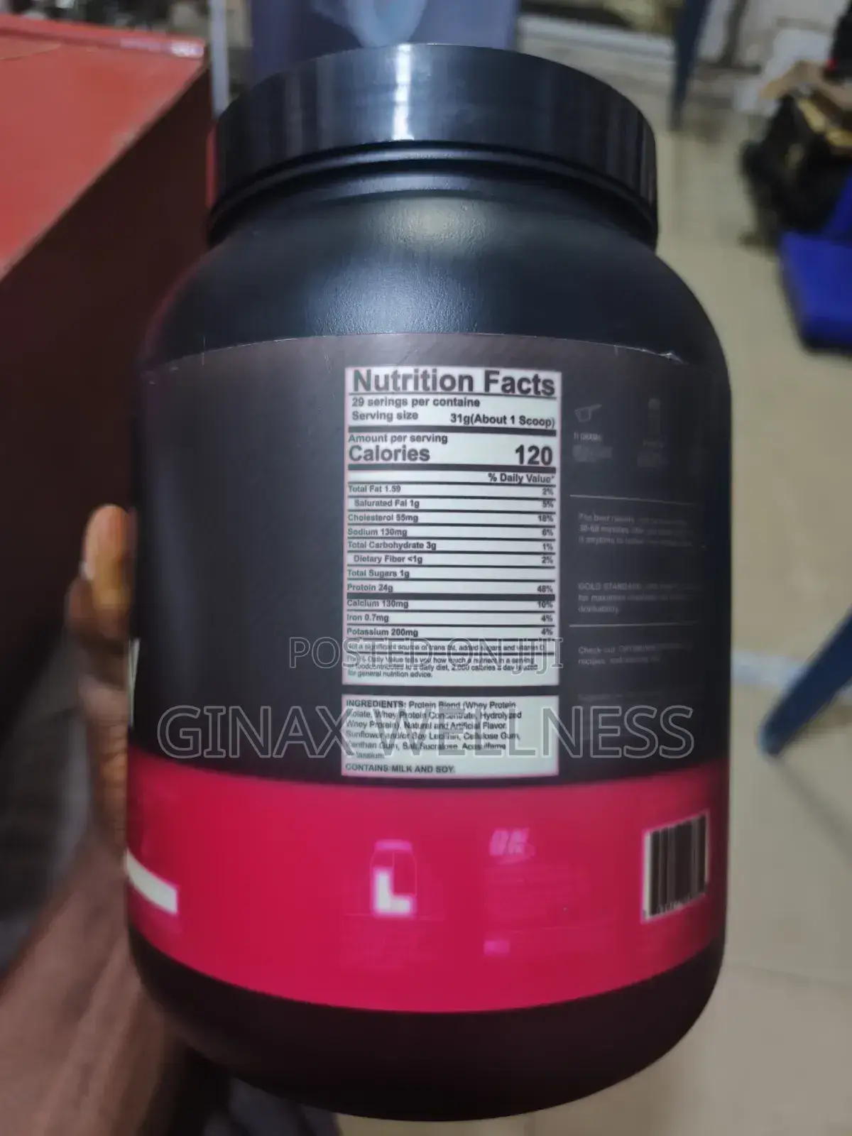 100% Gold Standard Whey Protein Powder (899 Grams, Chocolate Flavor)