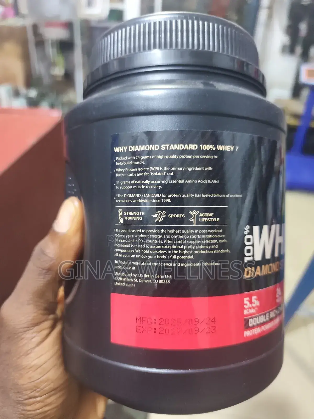 100% Diamond Standard Whey Protein Powder (899grams, Chocolate Flavor)