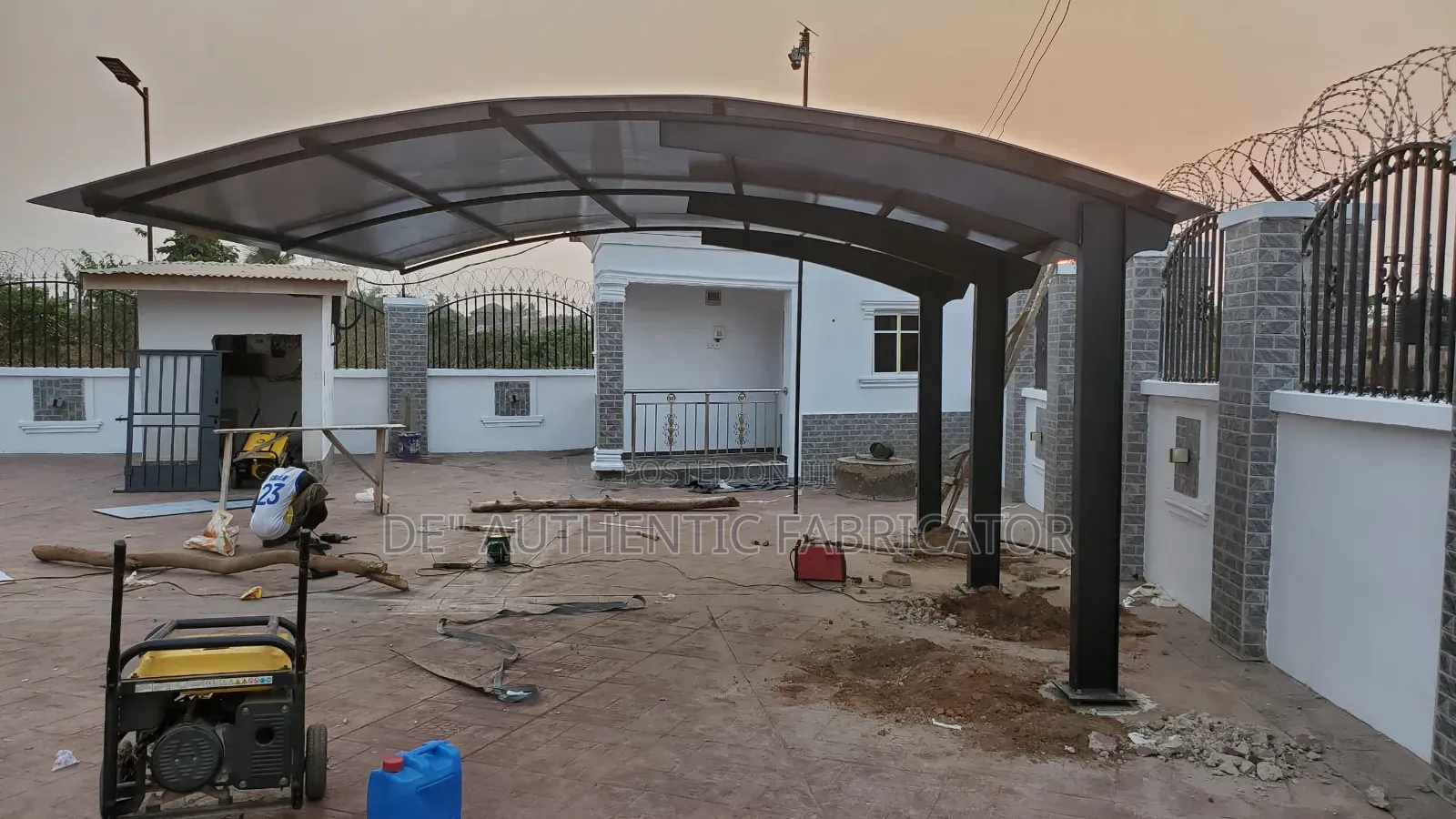 Mordern Carport,Glass Door Shade