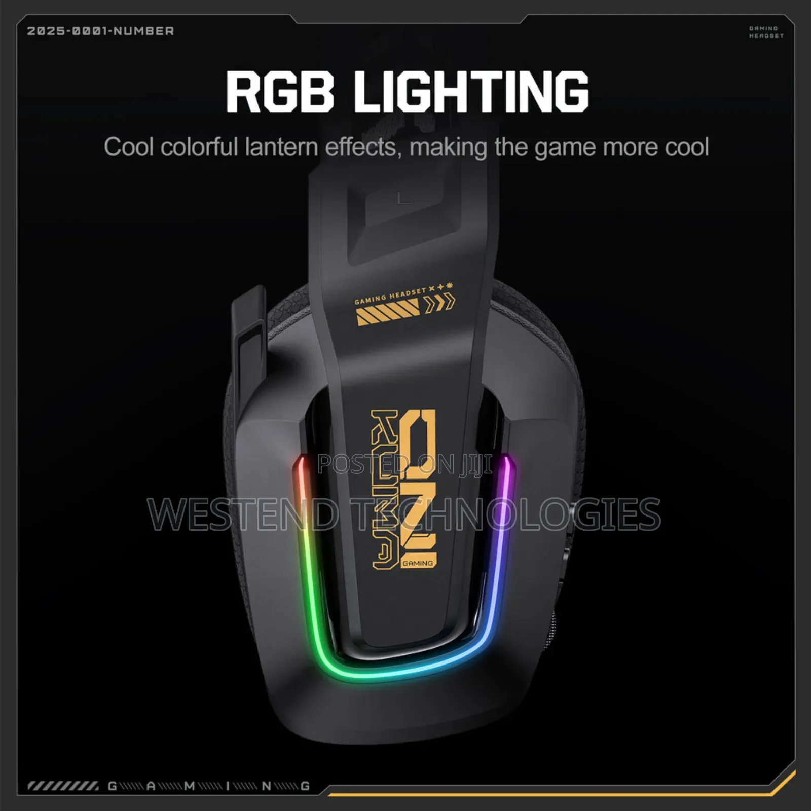 Onikuma Gt828 4-Mode RGB Wireless Gaming Headset With 55hr Playback