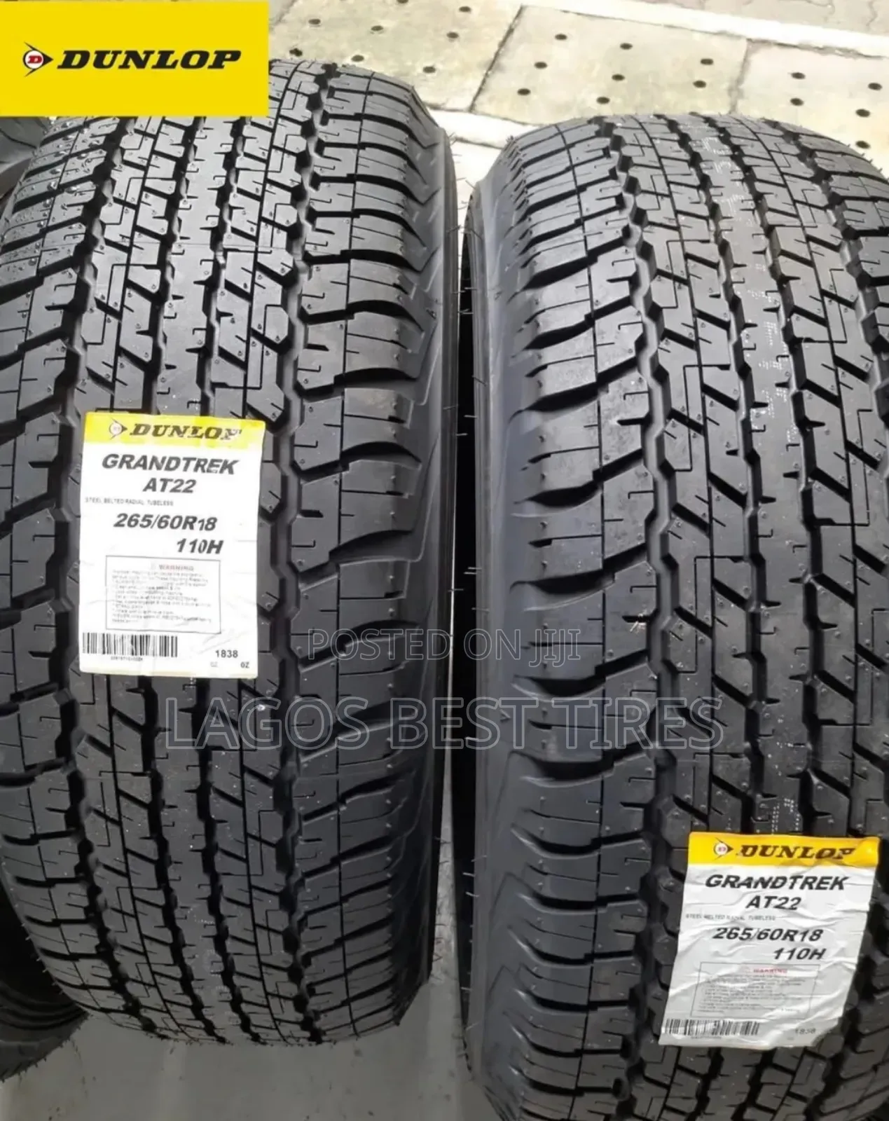 Dunlop Grandtrek At22 - 265/60r18 With 18months Warranty