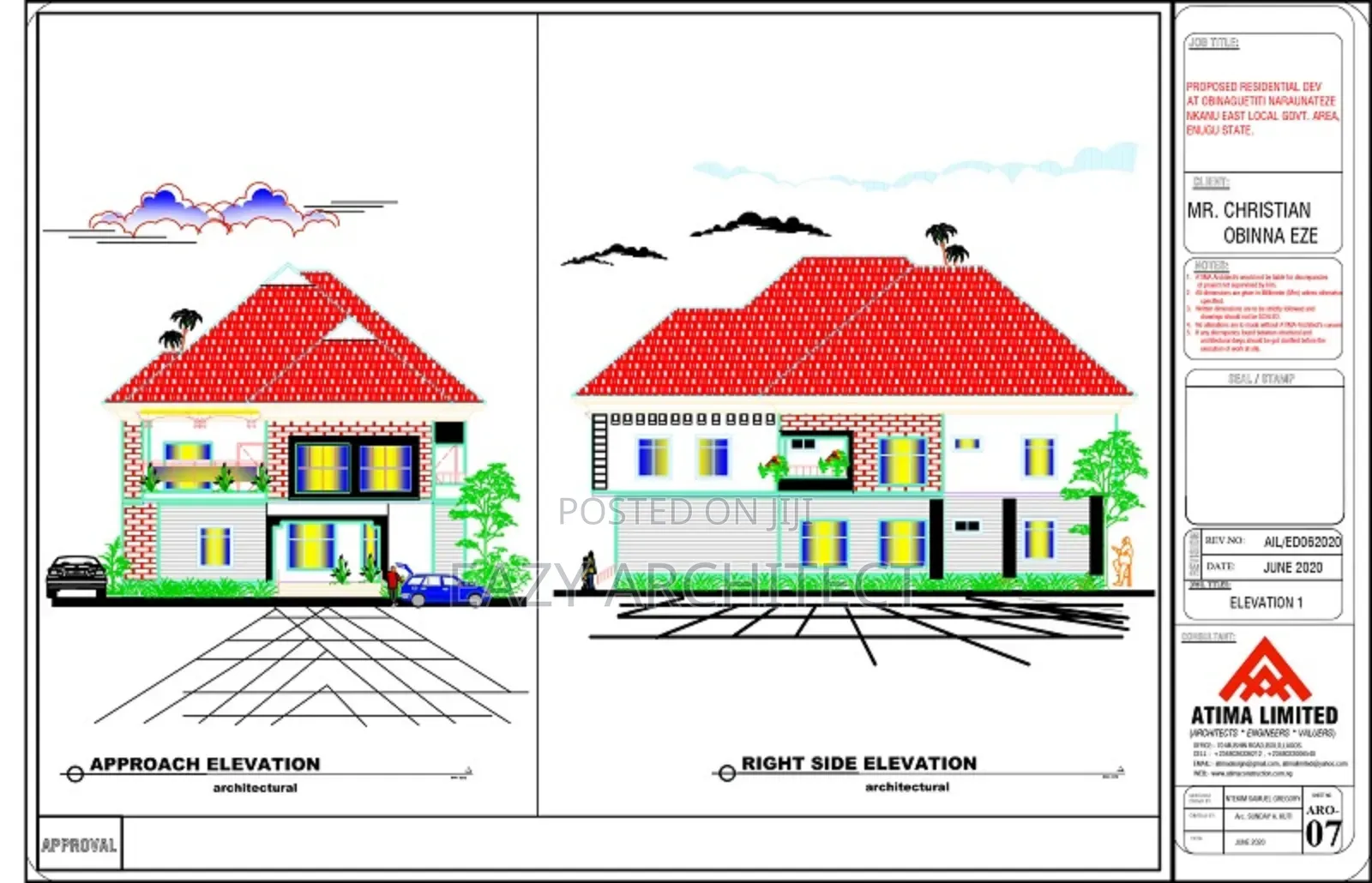 Full Architectural Drawing With Building Approval