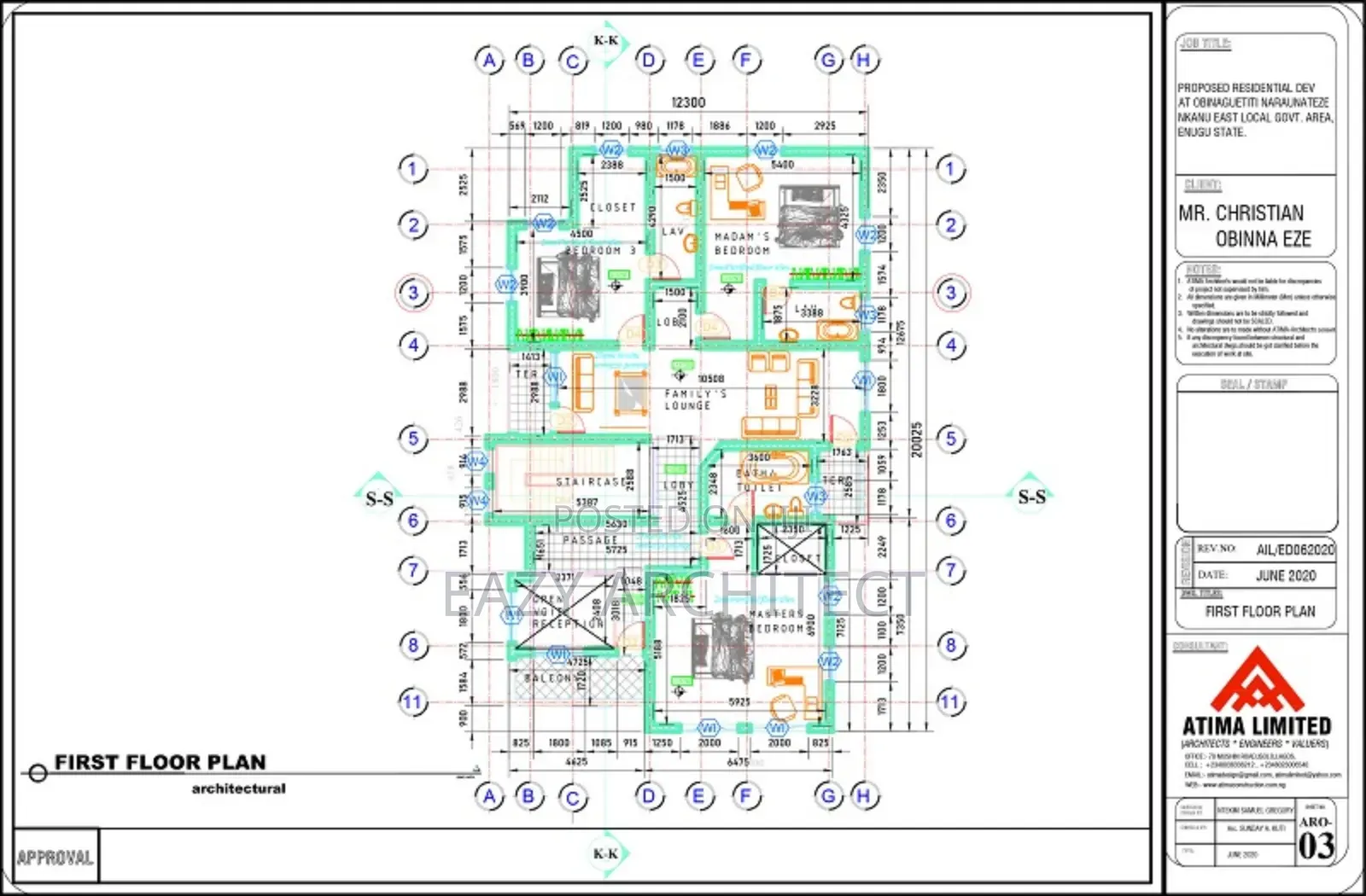 Full Architectural Drawing With Building Approval