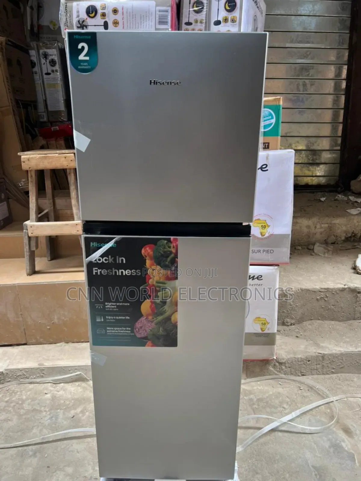 New Hisense Double Door Refrigerator(154l) Super Cooling Warranty 2yrs