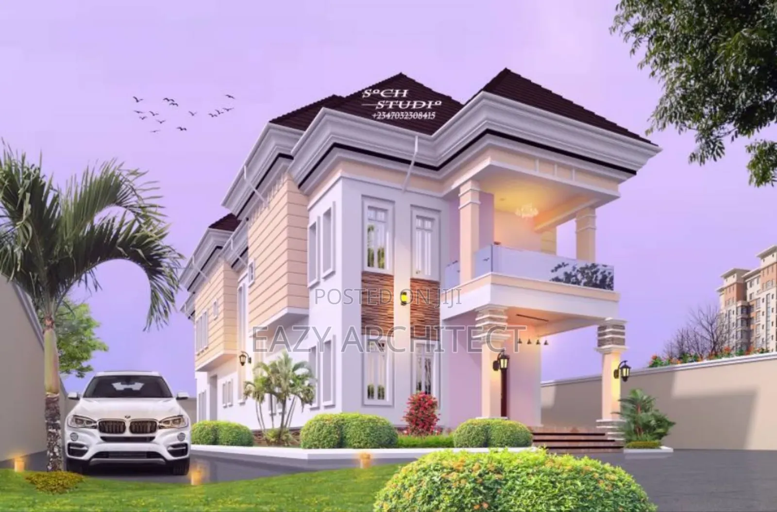 Full Architectural Drawings of Duplex, Bungalow, Apartment
