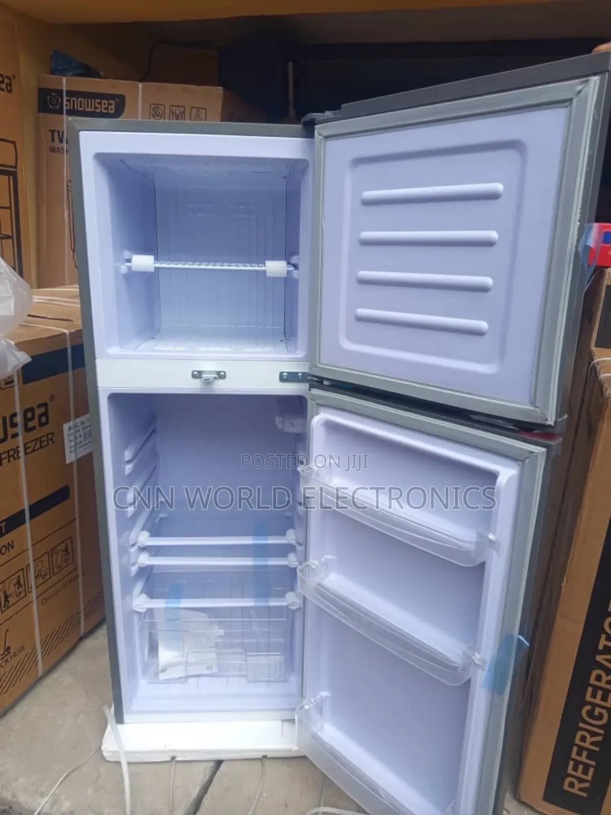 New Snowsea 150L Double Door Fridge With Key (External) Super Freezing
