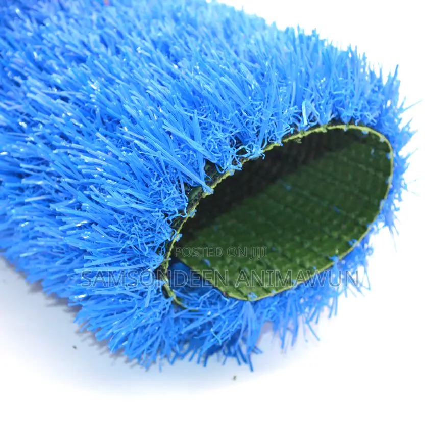 Premium Blue Synthetic Grass – Unique Design Turf