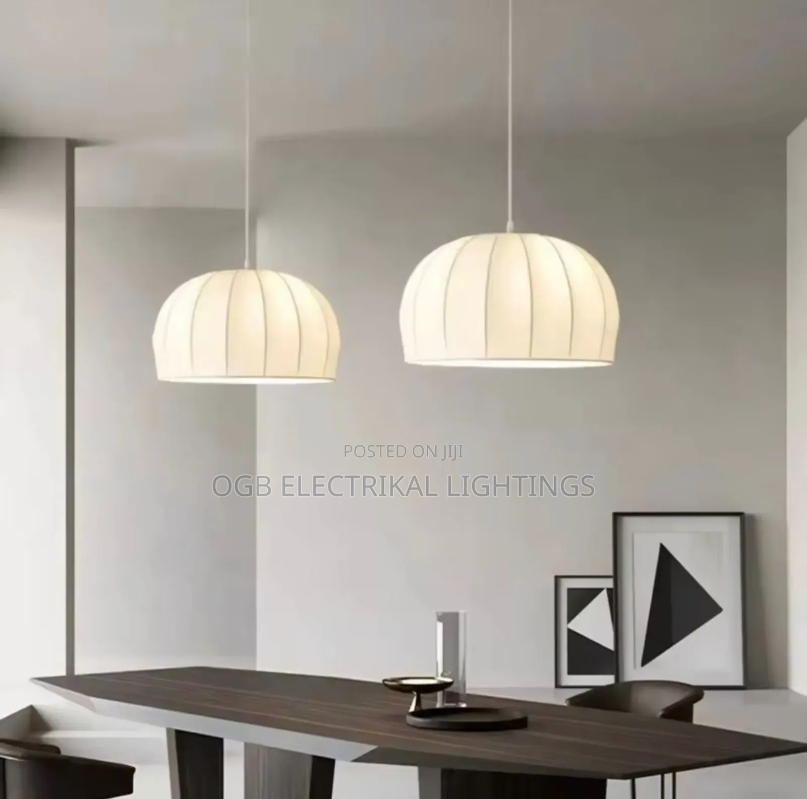 Minimalist Silk Fabric Pendant Light