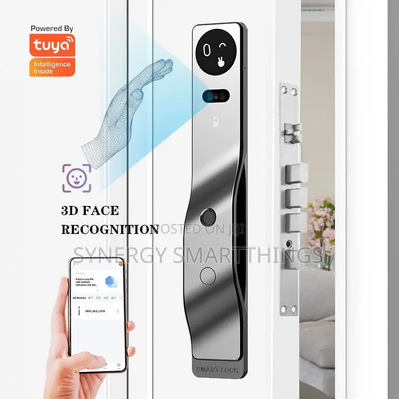 Tuya Ai Smart Door Lock Facial Recognition Thumbprint Password Keys
