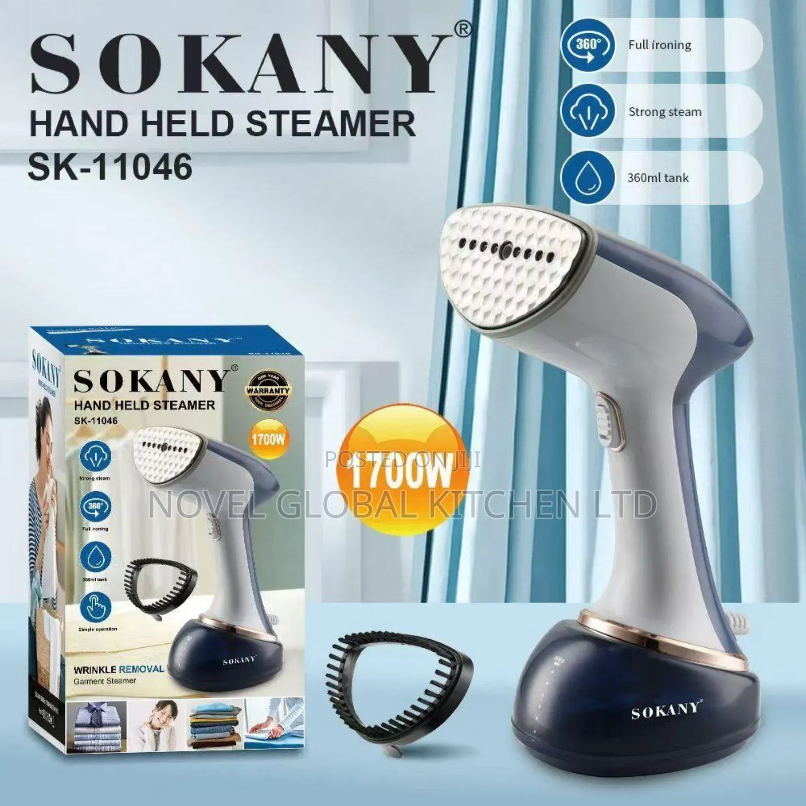 Hand Held Garment Steamer Sokany