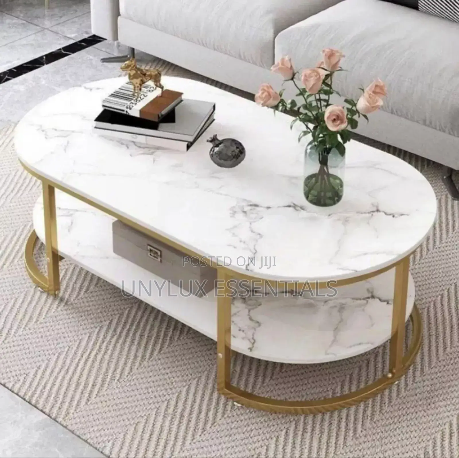 Oval Center Table 
Size 100cm