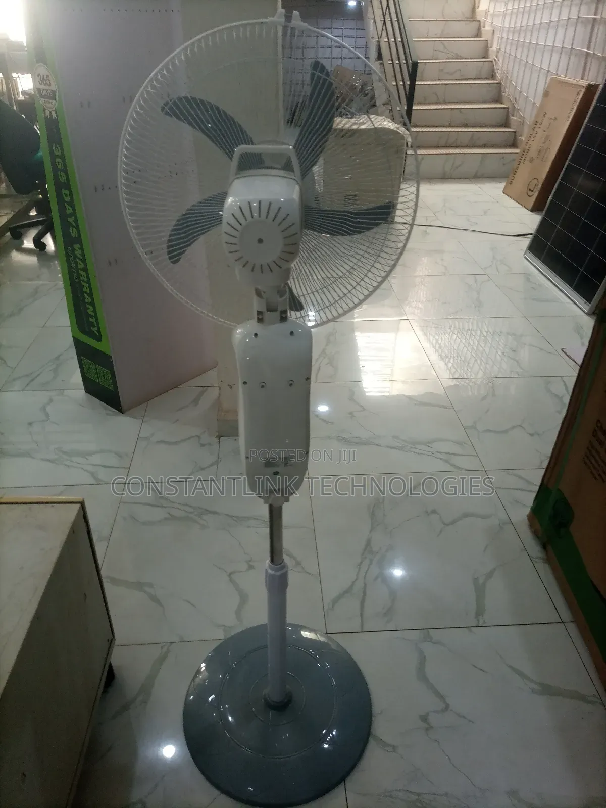 Duravolt 4 in 1 Rechargeable Standing Fan ( Solar Fan)- 16 Inches