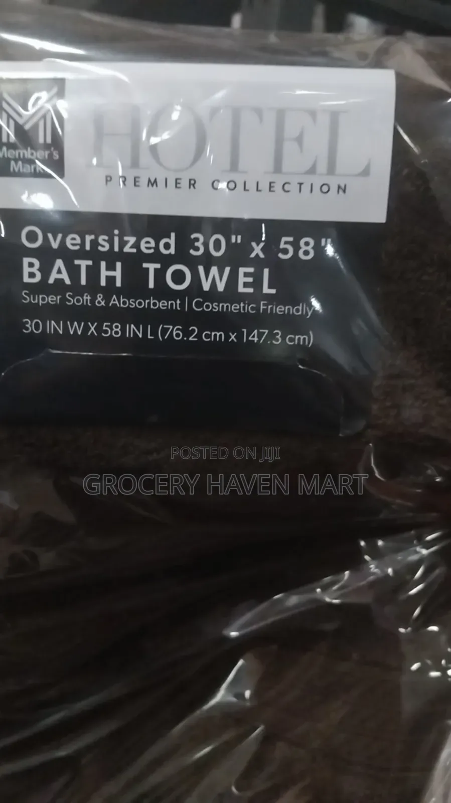 Member's Mark Hotel Premier Collection Oversized Bath Towel 30"× " 58