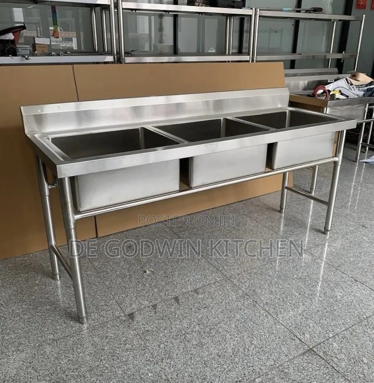 Stainless Steel 3 Bowl Sink