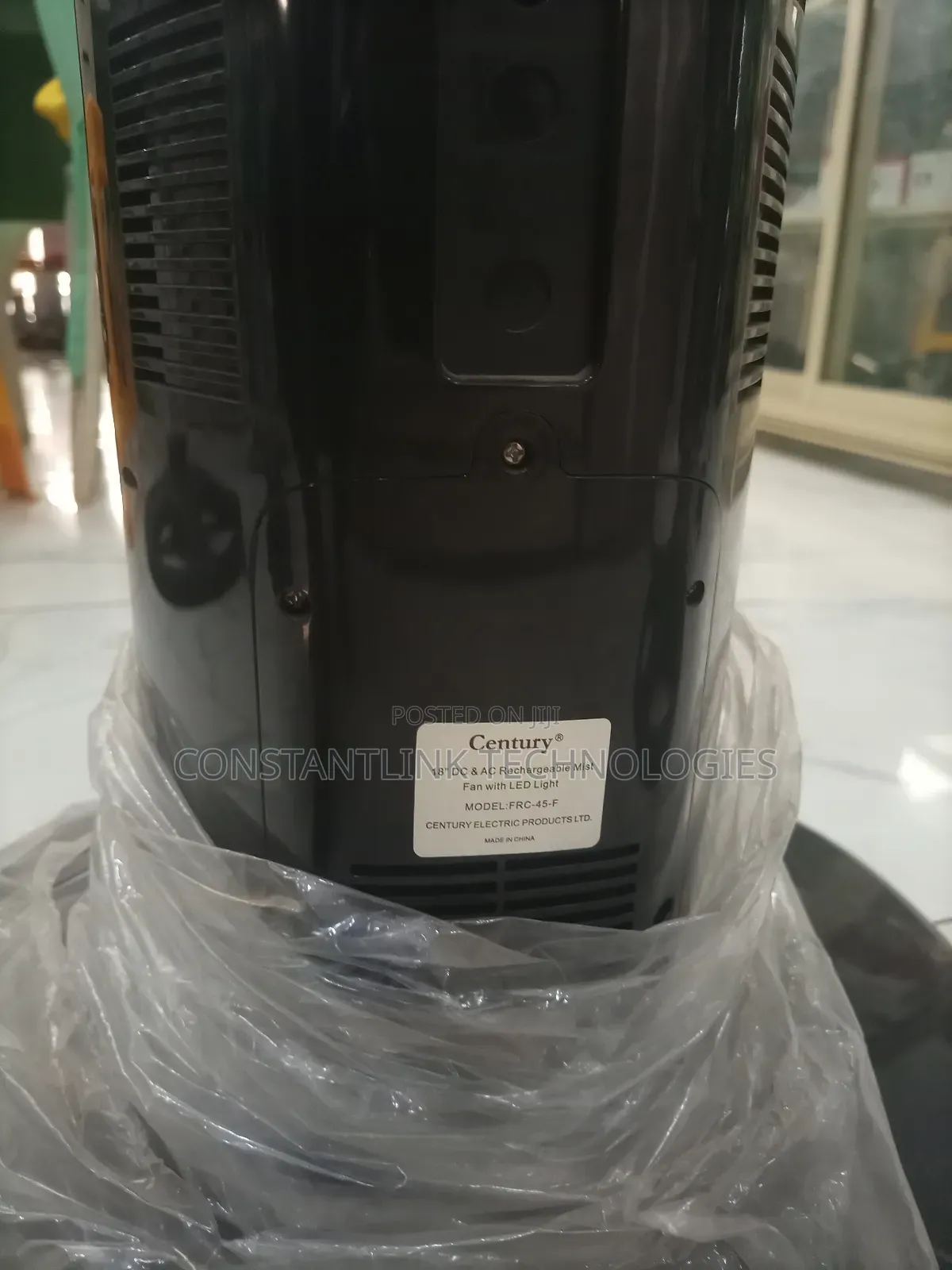 Century 18" Inches Rechargeable Mist Fan With Led Light (Rc 45f)
