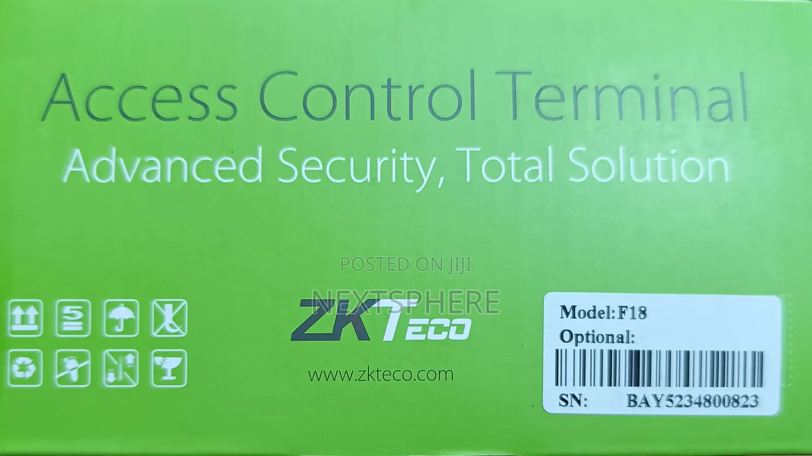 Zkteco F18 Biometric Fingerprint Reader For Access Control & Attendanc