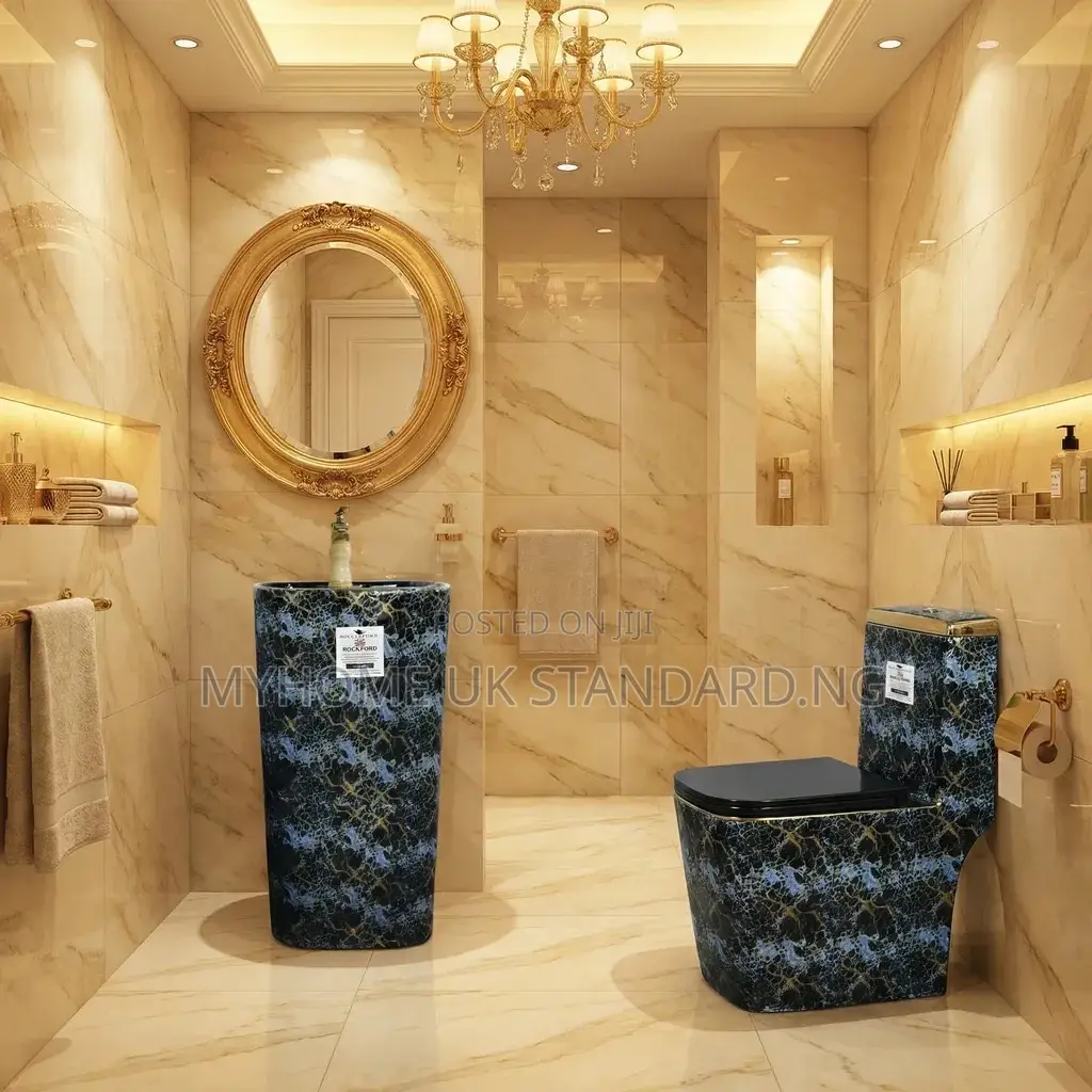 Executive England Water Closet Set Blue And Black