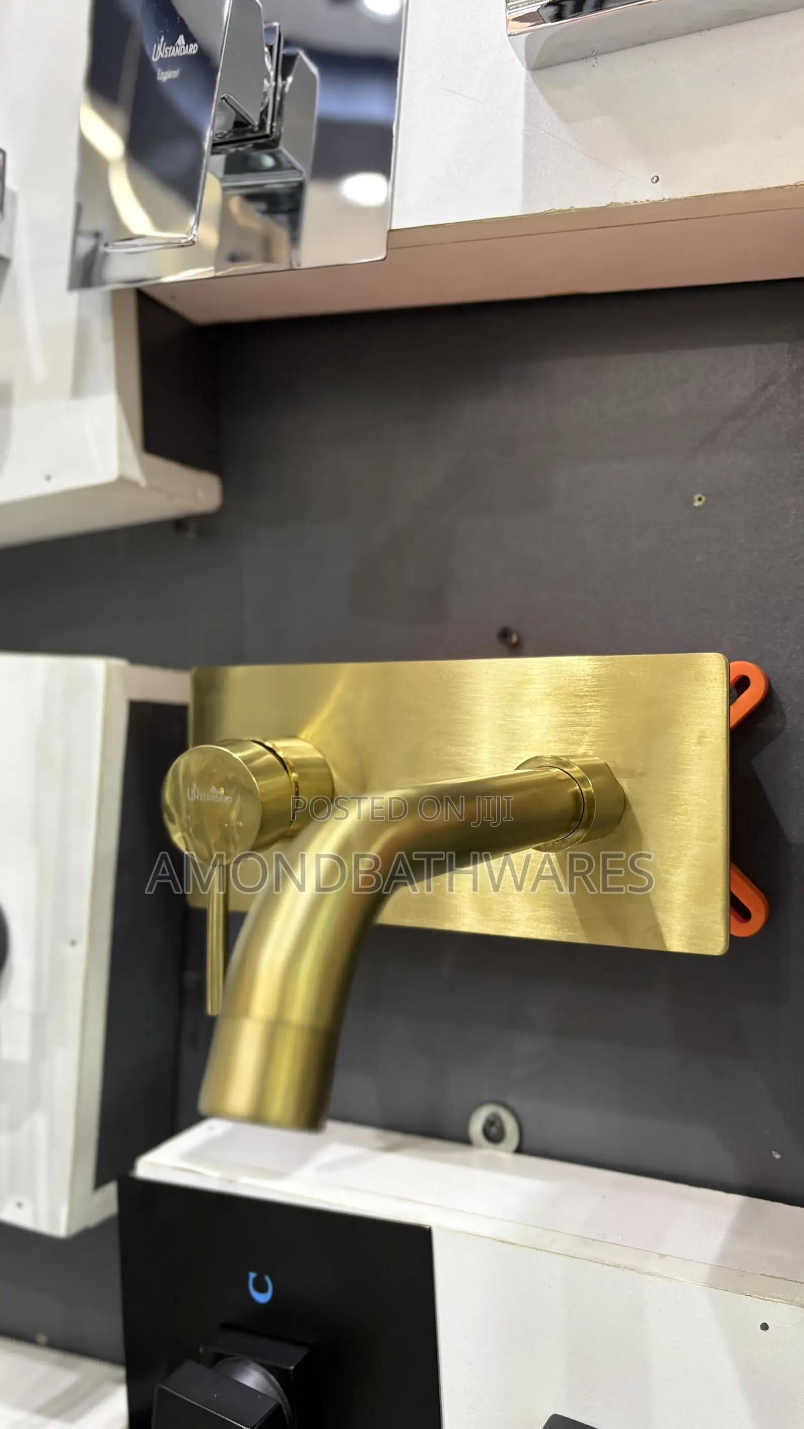 Matt Gold Round Conduit Basin Faucet