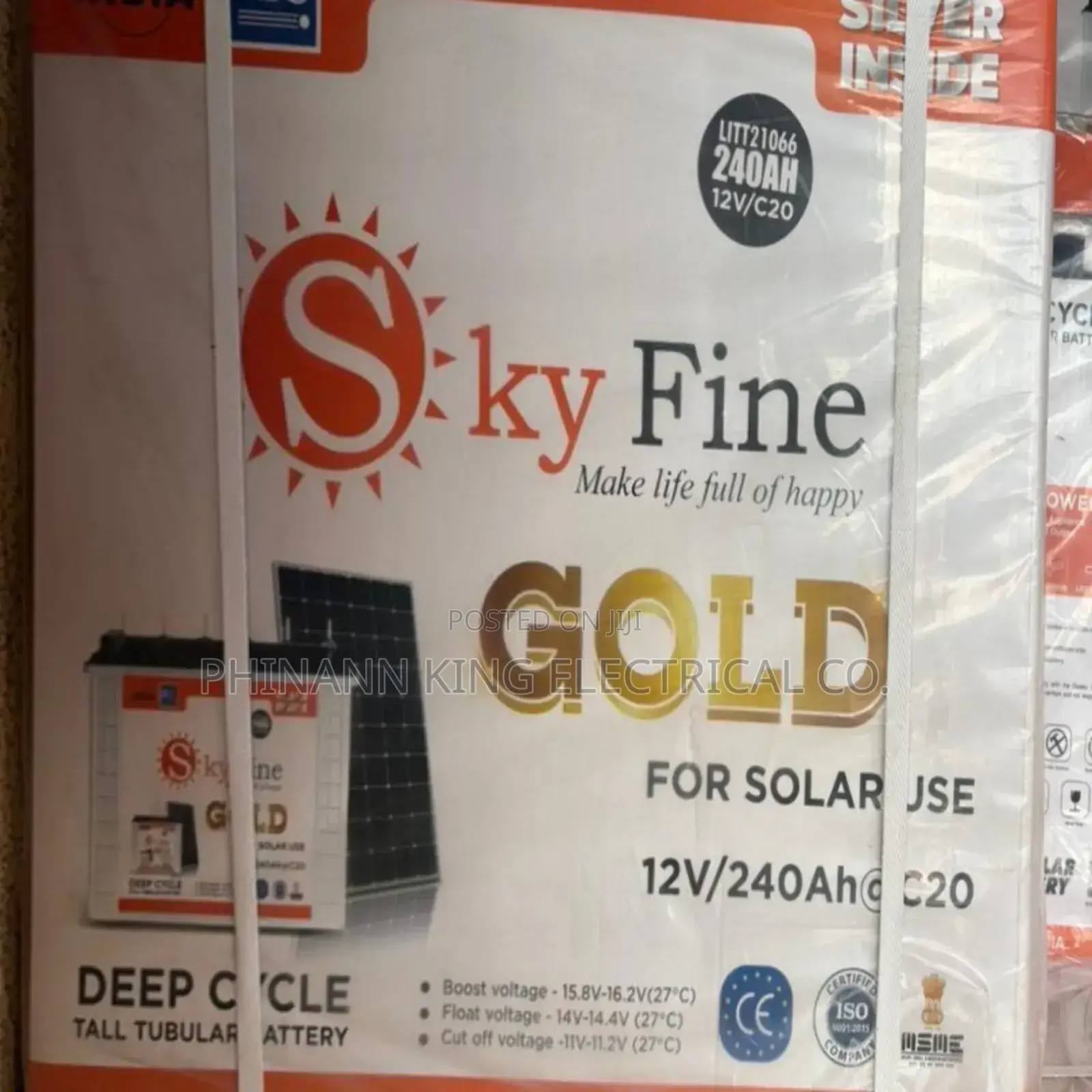 Sky Fine Solar Battery 12v/240ah
