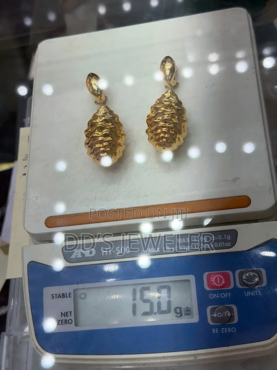 18 Karat Gold Earrings.