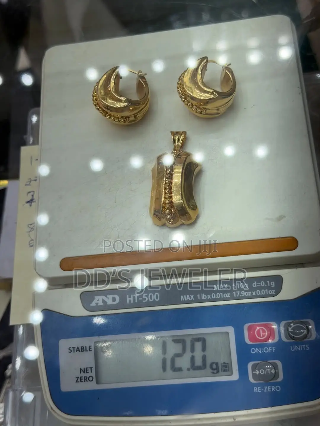 18 Karat Gold Earrings.