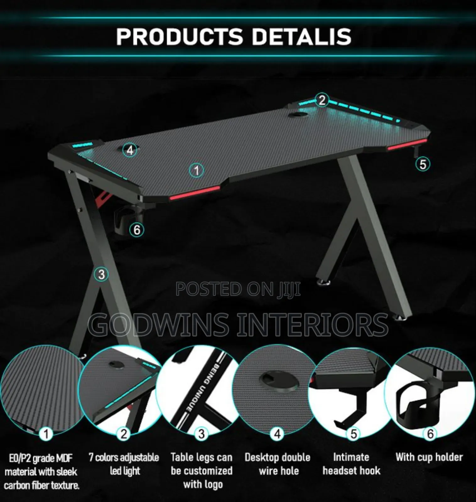 Gaming Desk 140cm
