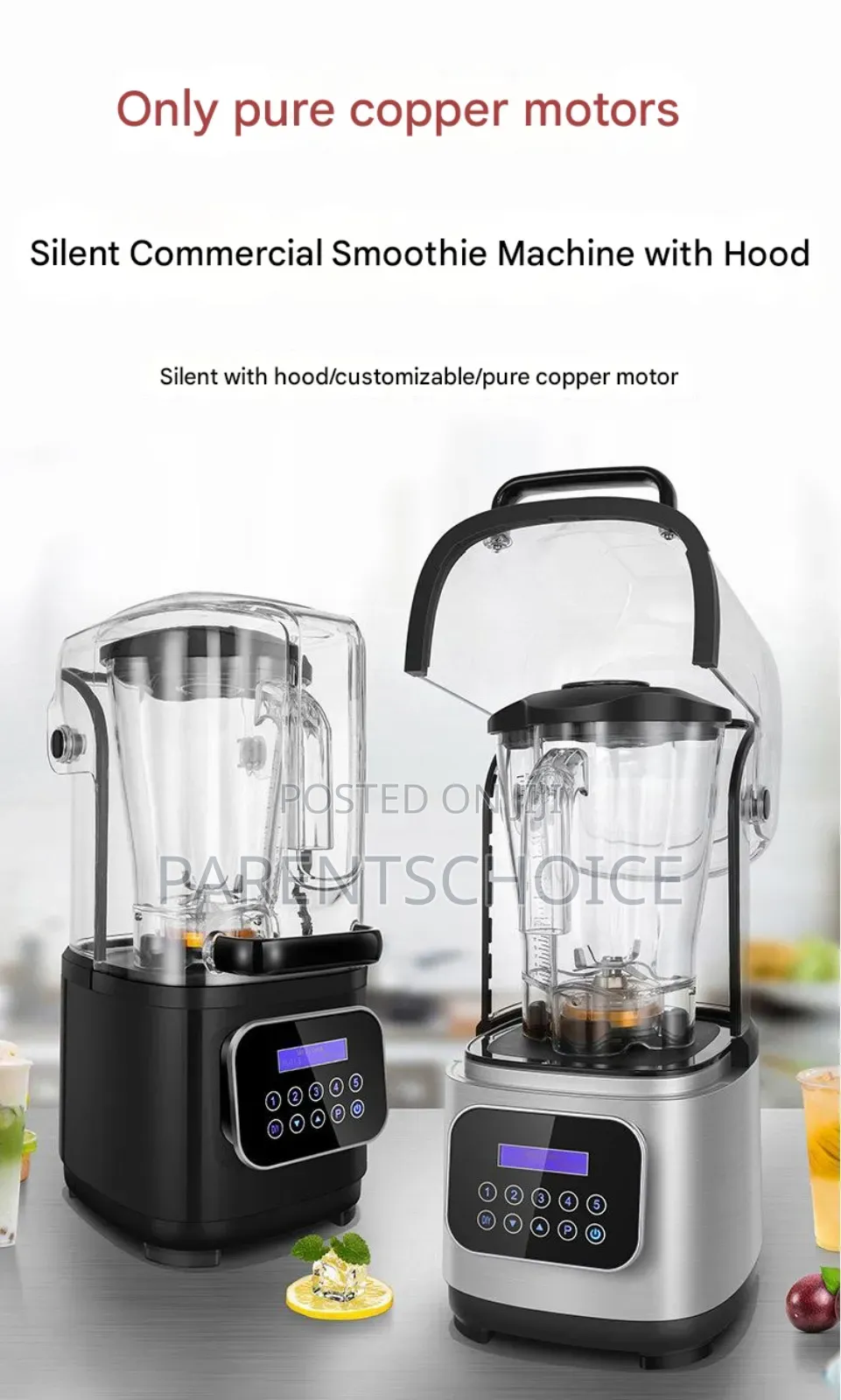 2l Commercial Blender Machine With Soundproof Cover