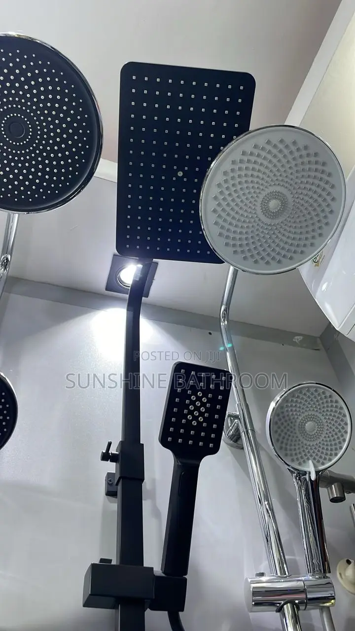 Quality Black Shower With Basket