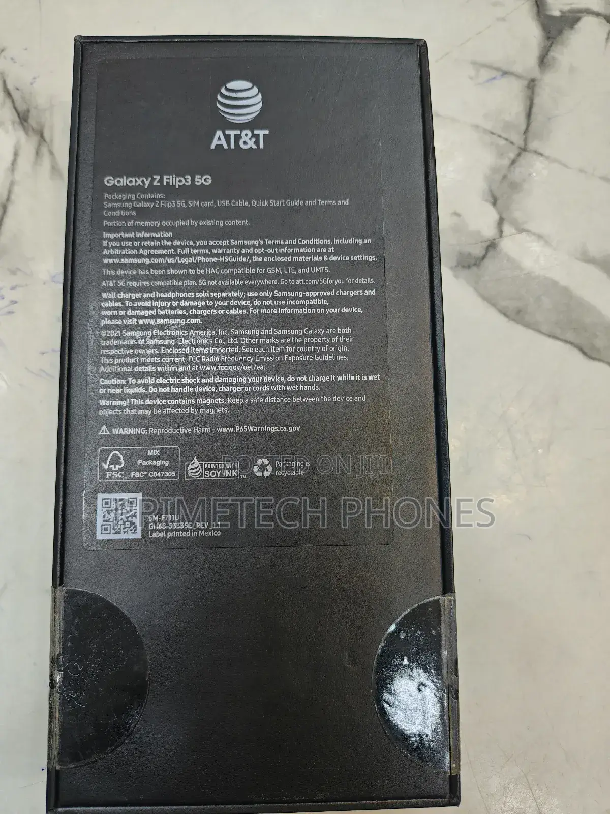 New Samsung Galaxy Z Flip 3 128 GB Black