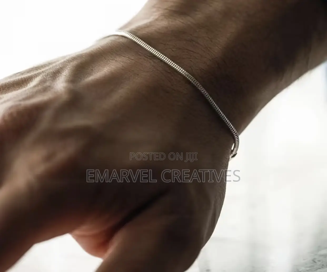 Men's Stainless Steel Round Snake Bracelet