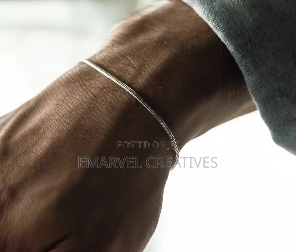 Men's Stainless Steel Round Snake Bracelet