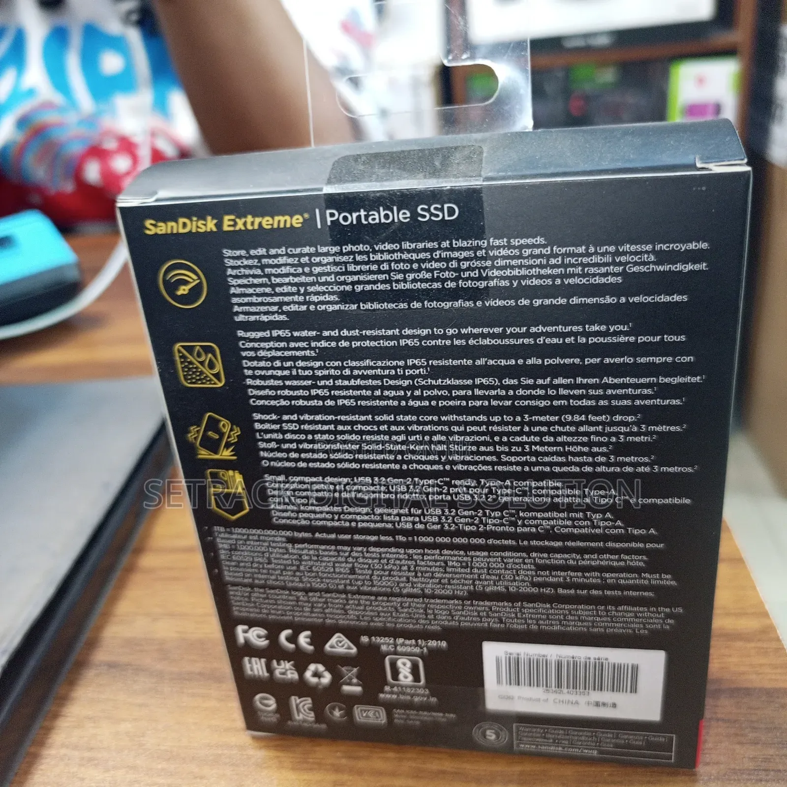 Sandisk Extreme Portable 1tb SSD Up to 1050mbps