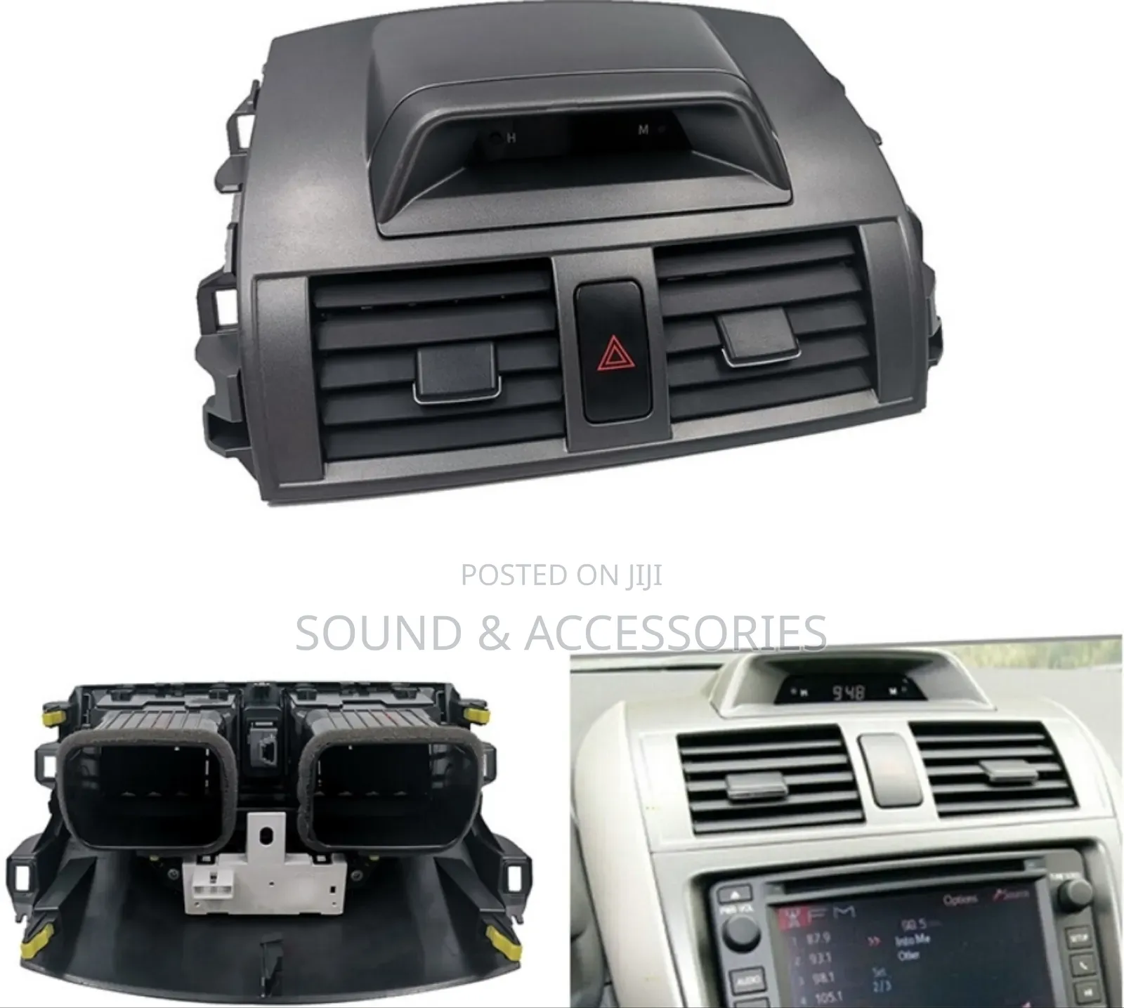 Toyota Corolla 2008-2013 Ac Vent Hood With Clock